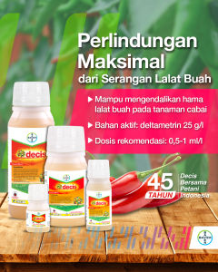 Insektisida Obat Pembasmi Hama Decis 25 Ec 50ML 100 Ml 250ML Bayer