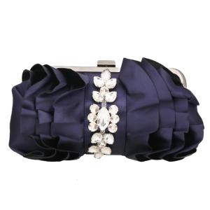Stylish Handheld Bag Embellished With Rhinestones Chain Fashionable Evening Purse for Wedding Guests and Dinners