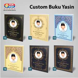 BUKU YASIN CUSTOM 128 HALAMAN CUSTOM SOFT COVER CETAK BUKU YASIN CUSTOM FOTO TULISAN 128 HALAMAN