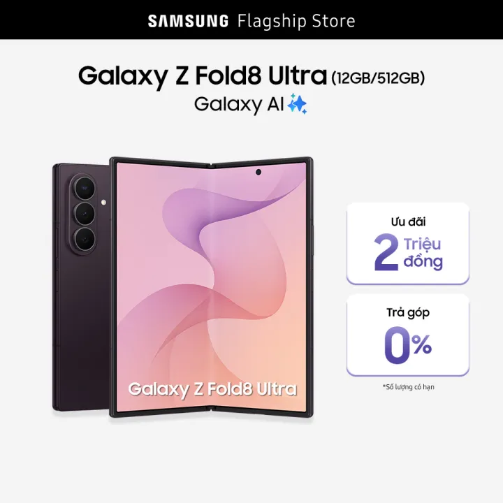 Điện thoại Samsung Galaxy Z Fold8 Ultra, 256GB, Chip Snapdragon, Pin 5,000mAh, Camera 200MP chuẩn Ultra, Galaxy AI | BigBuy360 - bigbuy360.vn Điện thoại Samsung Galaxy Z Fold8 Ultra, 256GB, Chip Snapdragon, Pin 5,000mAh, Camera 200MP chuẩn Ultra, Galaxy AI | BigBuy360 - bigbuy360.vn