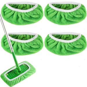 【Malaysia available】4pc Adapted Swiffer mop replacement cloth cover mop cloth floor mop household dry-wet dual-purpose rotating floor cleaning cloth cover拖把 拖把布
