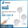 SANEX SSF-1221 R Kipas Angin 12 Inci + Remote (2in1, Low Watt). 