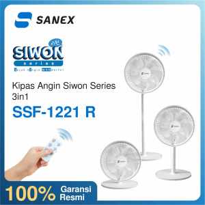 SANEX SSF-1221 R Kipas Angin 12 Inci + Remote (2in1 Low Watt)