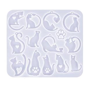 Cats Earrings Pendant Silicone Molds Castings Molds Making Molds Epoxy Resin Moulds for Earrings Making