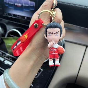 XY Slam Dunk Doll Keychain Anime Keyring Figure Cute Bag Pendant Cartoon Hanamichi Kaede Key Chain Gift YX