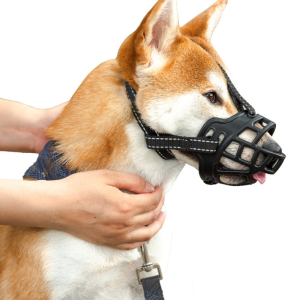 Dog Muzzle with 6 Sizes Allows Panting and Drinking-Reflective Comfortable Adjustable Durable