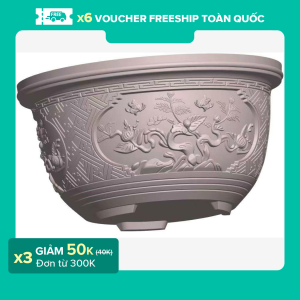 [MIỄN PHÍ SHIP 50K] khuôn đúc chậu tròn 40  . (khuôn chậu ABS có lòng trong) dễ dàng sử dụng cho người mới bắt đầu
