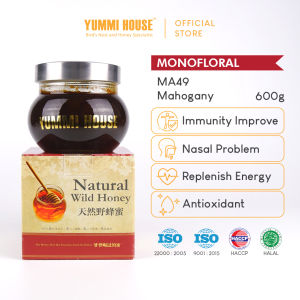 Yummi House MA49 Mahogany Monofloral Wild Honey (Immunity Nasal Energy Antioxidant) - 600g