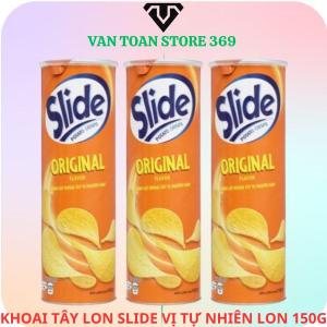 Bánh lát khoai tây SLIDE vị nguyên bản lon 145g