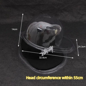 Clear Dustproof Hat Protector Case PVC Cap Storage Box Plastic Packaging Box for Baseball Cap