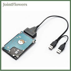 JointFlowers SATA cáp cho máy tính xách tay SSD 2.5 inch Máy tính để bàn HDD Bên ngoài ổ cứng USB 2.0 Adapter với cổng cung cấp điện cho OS cho Windwos