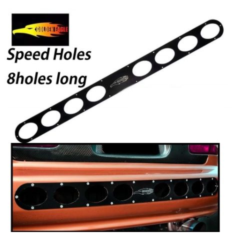 8 Holes Long Type Speedhole Car Universal Rear Bumper Diffuser Speed ...