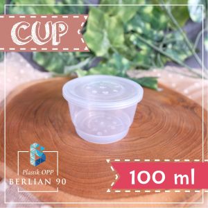 Cup Puding 100 ml - Gelas Puding 100ML Thinwall Cup Salad /Cup Sop Buah Murah