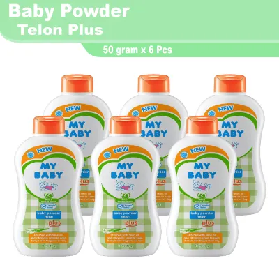 [ 6 PCS ] My Baby Powder Telon Plus 50 gram x 6 Pcs - UnihStore