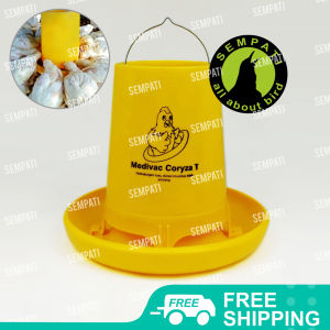 SEMPATI Tempat Makan Ayam Ransum Tra1k Tra 1 Kg 1k Medion Kapasitas 1kg Wadah Pakan Makanan Breeding Ternak Anak Ayam Bebek Unggas Burung RNS1KG