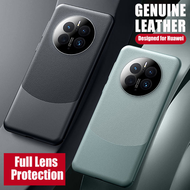 Genuine Original Leather Phone Case For Huawei Mate 50 Pro Cowhide ...