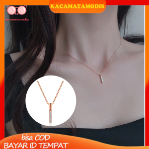 Kalung Wanita Geometris Gaya Korea Rantai Klavikula Liar Panjang Minimalis