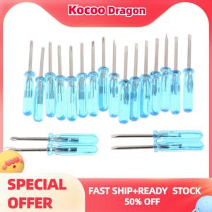 Kocoo 10 cái dụng cụ tuốc nơ vít đầu nhọn chữ thập bỏ túi mini tay cầm bằng nhựa