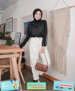 Godwin Collection - Blouse Andhini (TIDAK TERMASUK INNER) Atasan Wanita Lengan Panjang Casual Trendy