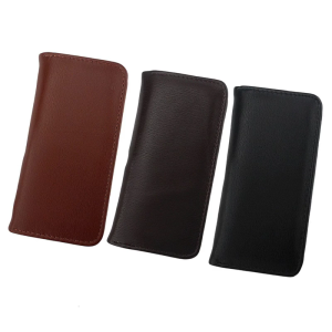 Leather Fountain Pen Case 3 Compartments Portable Pencil Pouches Travel Pen Organiser Bag For School Office Daily Use