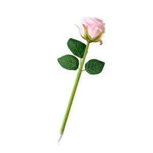 MMLUCK Hoa mẫu đơn giả Bút bi hoa giả Hoa hồng giả Viết một cách trơn tru Bút gel trung tính Trang trí đám cưới Trang trí bình hoa tự làm Bút ký tên Quà tặng ngày nhà giáo