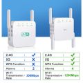 5Ghz WiFi Repeater Wireless Wifi Extender WiFi Booster WiFi Amplifier 2.4G 5G 1200Mbps Long Range Signal Repiter 中继器 路由器. 