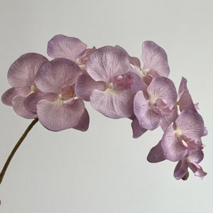 LITTLEX 10 Heads Artificial Butterfly Orchid Real Touch Iron Wire Inner Lining Fake Phalaenopsis Lifelike 98cm Simulation Flower Home Decor