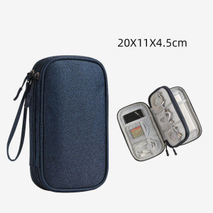 กระเป๋าเก็บสายชาร์จและอุปกรณ์ดิจิทัลแบบพกพา แข็งแรง ทนทาน ออกแบบเพื่อจัดระเบียบสาย USB-C/Lightning/USB แบตเตอรี่สำรอง และแฟลชไดร์ฟได้อย่างเป็นระเบียบ