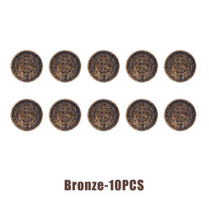 10/20pcs Pirate Coins Plastic Metal Gold Coin Christmas Gift Treasure Chest Games Tokens Toy Kids Halloween Birthday Party
