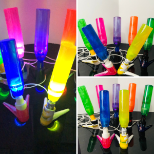 Tongkat Perseneling / Shift Knob Mutiara Dengan Lampu LED Ukuran 15 Cm Sangat Cocok Untuk Mobil Manual / Matic Tanpa Kunci Tombol Bahan Resin Fiber Glass