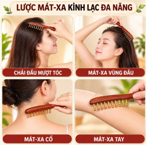 Lược Mát-Xa Kinh Lạc Đa Năng Dễ Thao Tác | Lược Chải Tóc Mát-Xa Da Đầu Cổ Tay Và Chân