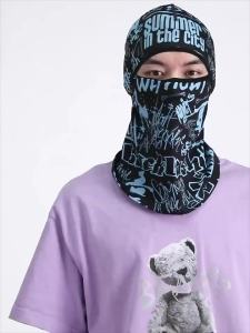 【防风舒适】俞兆林夏防晒头套男女骑车摩托车头盔内全脸防护头罩防风冰丝面罩