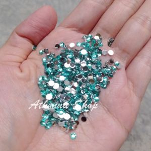 Rhinestone Blue Tosca ukuran 4mm untuk bahan DIY aksesoris henna & nail art