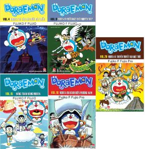 Truyện - Combo Doraemon - truyện dài - 5 quyển + bán kèm 1 bút viết (giao ngẫu nhiên)