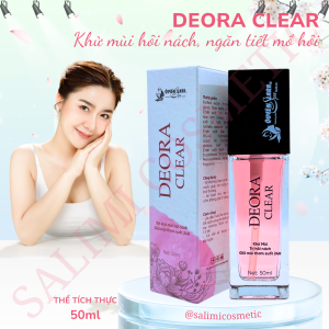 Xịt Khử Mùi Hôi Nách DEORA CLEAR 50ml Ngăn Tiết Mồ Hôi Hạn Chế Mùi Cơ Thể Thay Thế Lăn Khử Mùi Ngăn Mùi Suốt 24h