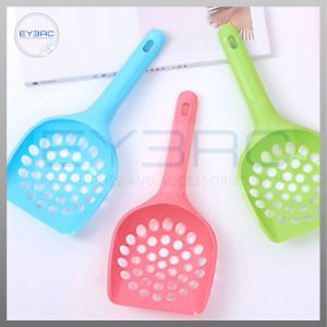 Pet Plastic Poop Scooper with Round Hole - Hollow Style Lightweight Durable Easy to Clean
