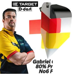 TARGET DARTS FLIGHT- Gabriel Clemens 80% Pro Ultra No.6 (Shape) Dart Flights (3Pcs/Pack)