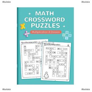 [COD] Abulaia Math CrossWord Puzzles Addition Subtraction Multiplication Division Criss Cross Game Math Workbook Montessori For Kids Ages 5-8