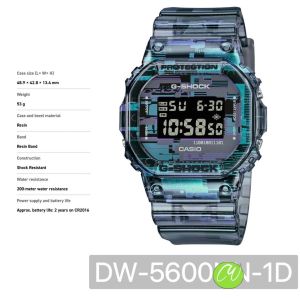 [ G-SHOCK DW-5600NN-1 ] Digital Glitch Blazing Multi-Angle Pattern Printing and Translucent Resin