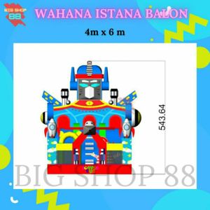 WAHANA RUMAH ISTANA BALON SUPER PASAR MALAM ROBOT GAJAH SAFARI 4X6M 5X8M