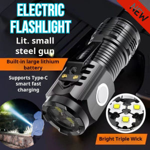 Little monster waterproof flashlight bright flash super bright mini clip light waterproof flashlight