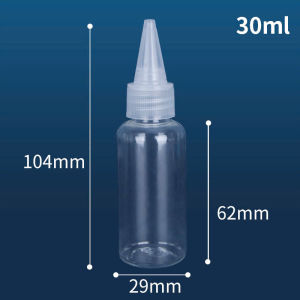 Lọ Nhựa Pet Chai Nắp Nhọn Trong Suốt Chiết Mỹ Phẩm Tonner Dầu Gội Mực Xăm Nhỏ Giọt 30ML 50ML 100ML Tiện Lợi