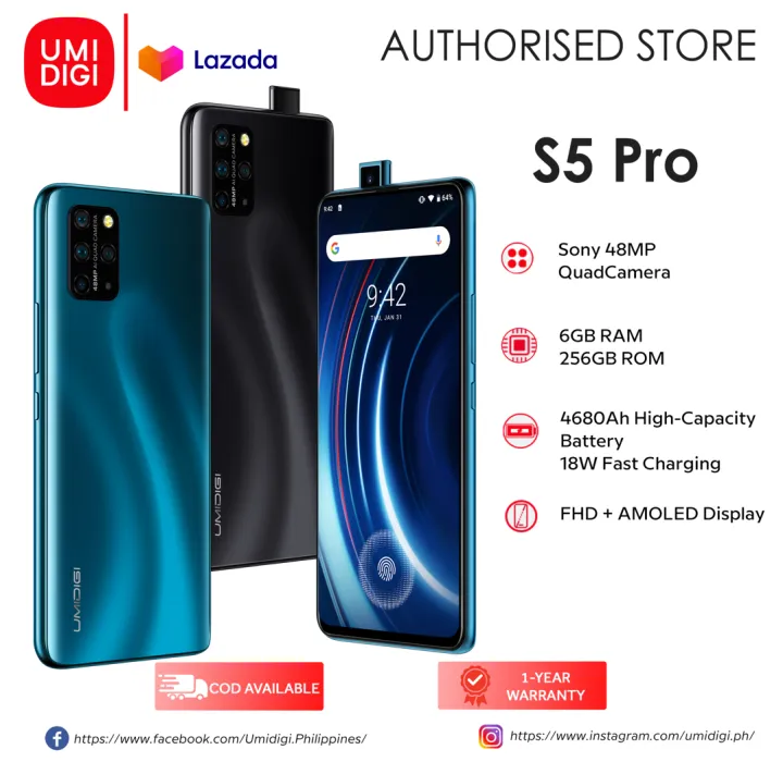 UMIDIGI S5 Pro オーシャンブルー 中華スマホ 未使用 - 携帯電話本体