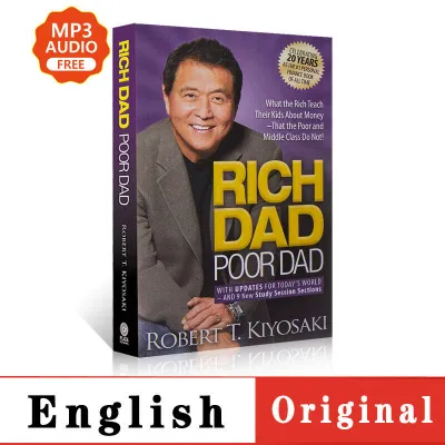 [READY STOCK]English Educational Book RICH DAD POOR DAD Robert Toru Kiyosaki Personal Finance Childrens Books Financial Inligence Enlightenment Book Economic Investment Enterprise Management.AutoMaxion
