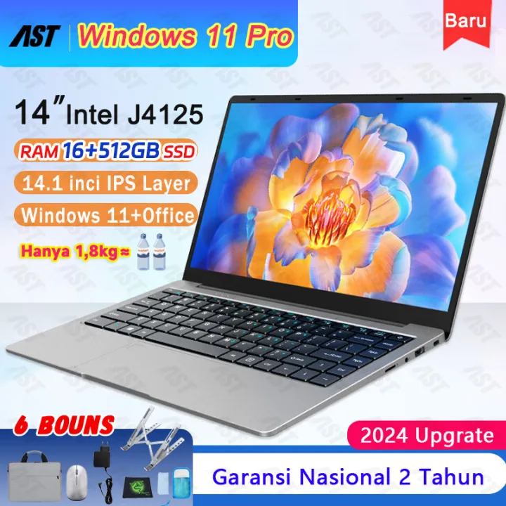 [COD] laptop baru 2025 murah ori 14 inch Ram16G+512GB SSD SMA/SMP ...
