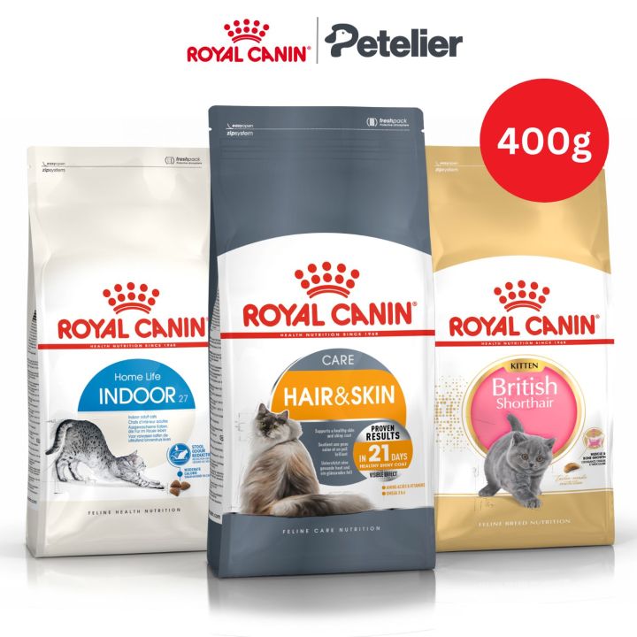 Royal Canin Dry Cat Food 400g All Breeds/Sizes Adult/Kitten Hair/Skin/Urinary/Hairball | Lazada PH