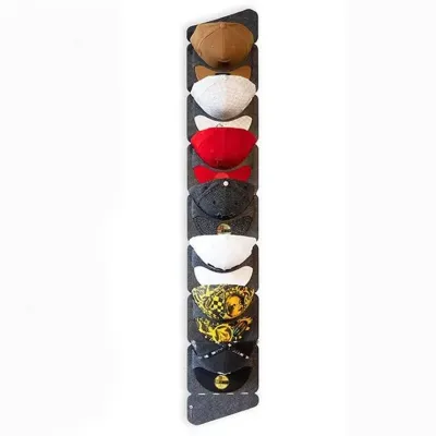 Display Topi Felt Hat Storage Rak Tempat Topi Organizer Topi Cap Organizer Gantungan Topi Dinding Baris ganda