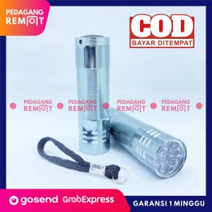Lampu Senter Camping Kecil Mini Portable dengan 9 LED Putih / Mini Portable Flashlight