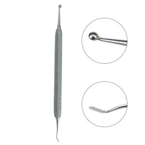 Dental Composite Resin Filling Spatula Trimmer Light Cure Filler Grey Original Handle Restorative Foam Pads