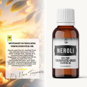 My Home NEROLI Essential Oil Natural Therapeutic Grade EO Organic Pure Vegan Asteria Luxe Wowhappy